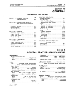 John Deere 8630 Tractors Technical manual