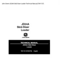 John Deere JD24A Skid-Steer Loader Technical Manual - TM1157 preview