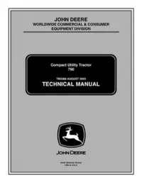 John Deere 790 Compact Utility Tractor Technical Manual - TM2088 preview