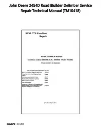 John Deere 2454D Road Builder Delimber Service Repair Technical Manual - TM10418 preview