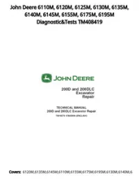 John Deere 6110M  6120M  6125M  6130M  6135M  6140M  6145M  6155M  6175M  6195M Diagnostic&Tests TM408419 preview