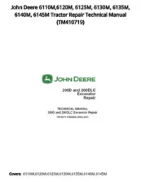 John Deere 6110M 6120M  6125M  6130M  6135M  6140M  6145M Tractor Repair Technical Manual - TM410719 preview