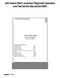 John Deere 550LC excavator Diagnostic Operation and Test Service Manual - tm1807 preview
