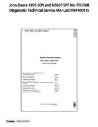 John Deere 1895 60ft and N560F SPF No -Till Drill Diagnostic Technical Service Manual - TM140019 preview