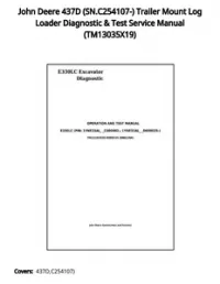 John Deere 437D (SN.C254107-) Trailer Mount Log Loader Diagnostic & Test Service Manual - TM13035X19 preview