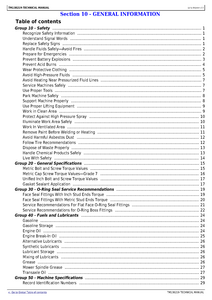 John Deere X350R service manual