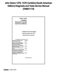 John Deere 1470  1570 Combine (South American Edition) Diagnosis and Tests Service Manual - TM801119 preview