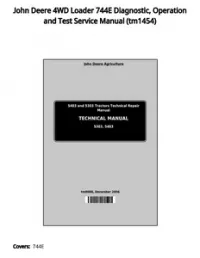 John Deere 4WD Loader 744E Diagnostic  Operation and Test Service Manual - tm1454 preview