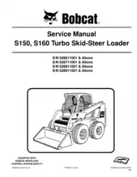 Bobcat S150 S160 Turbo Skid Steer Loader Service Repair Workshop Manual 526611001-526911001 preview
