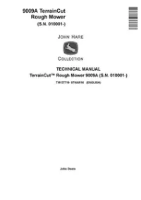 John Deere TerrainCut Rough Mower 9009A Technical Service Manual - TM137719 preview