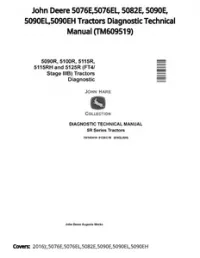 John Deere 5076E 5076EL  5082E  5090E  5090EL 5090EH Tractors Diagnostic Technical Manual - TM609519 preview