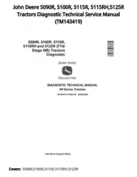 John Deere 5090R  5100R  5115R  5115RH 5125R Tractors Diagnostic Technical Service Manual - TM143419 preview