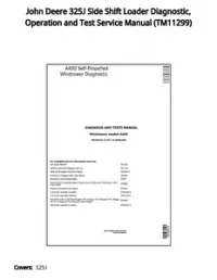 John Deere 325J Side Shift Loader Diagnostic  Operation and Test Service Manual - TM11299 preview