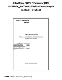 John Deere 380GLC Excavator (PIN: 1FF380GX__E900001-) iT4/S3B Service Repair Manual - TM12566 preview