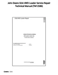 John Deere 324J 4WD Loader Service Repair Technical Manual - TM12586 preview