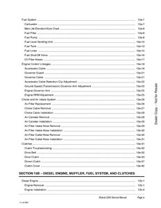 Bobcat 2200 Utility Vehicle manual