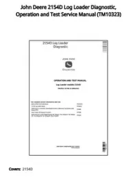 John Deere 2154D Log Loader Diagnostic  Operation and Test Service Manual - TM10323 preview