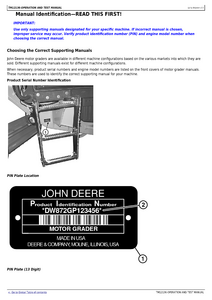 John Deere 672GP manual
