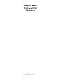 John Deere 650 and 750 Tractors Repair Technical Manual - TM1242 preview