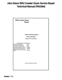 John Deere 950J Crawler Dozer Service Repair Technical Manual - TM2364 preview