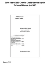John Deere 755D Crawler Loader Service Repair Technical Manual - tm2367 preview