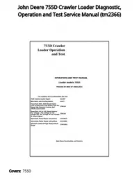 John Deere 755D Crawler Loader Diagnostic  Operation and Test Service Manual - tm2366 preview