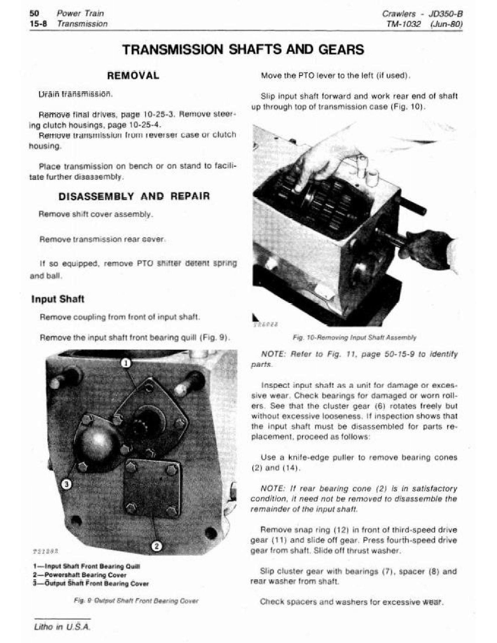 John Deere 350B manual pdf
