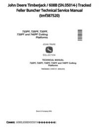 John Deere Timberjack / 608B (SN.05014-) Tracked Feller Buncher Technical Service Manual - tmf387520 preview
