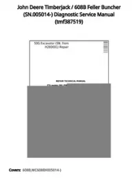 John Deere Timberjack / 608B Feller Buncher (SN.005014-) Diagnostic Service Manual - tmf387519 preview