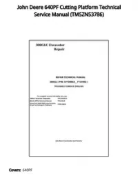 John Deere 640PF Cutting Platform Technical Service Manual - TM5ZN53786 preview