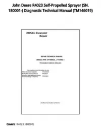 John Deere R4023 Self-Propelled Sprayer (SN. 180001-) Diagnostic Technical Manual - TM146019 preview