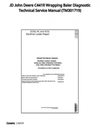 JD John Deere C441R Wrapping Baler Diagnostic Technical Service Manual - TM301719 preview