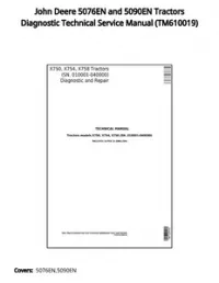 John Deere 5076EN and 5090EN Tractors Diagnostic Technical Service Manual - TM610019 preview