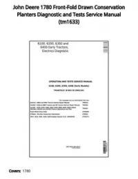 John Deere 1780 Front-Fold Drawn Conservation Planters Diagnostic and Tests Service Manual - tm1633 preview
