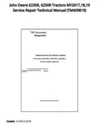 John Deere 6230R  6250R Tractors MY2017 18 19 Service Repair Technical Manual - TM409819 preview
