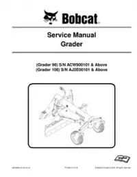 Bobcat Grader Service Repair Workshop Manual preview