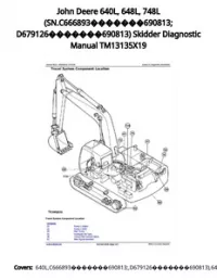 John Deere 640L  648L  748L (SN.C666893690813; D679126690813) Skidder Diagnostic Manual TM13135X19 preview