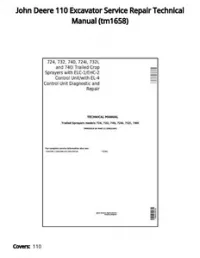 John Deere 110 Excavator Service Repair Technical Manual - tm1658 preview
