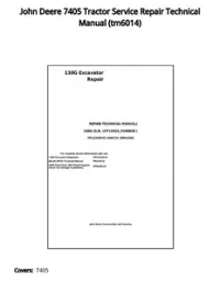 John Deere 7405 Tractor Service Repair Technical Manual - tm6014 preview