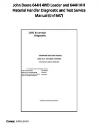 John Deere 644H 4WD Loader and 644H MH Material Handler Diagnostic and Test Service Manual - tm1637 preview