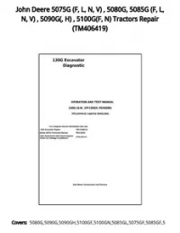 John Deere 5075G (F  L  N  V)   5080G  5085G (F  L  N  V)   5090G(  H)   5100G(F  N) Tractors Repair - TM406419 preview