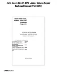 John Deere 624KR 4WD Loader Service Repair Technical Manual - TM10693 preview