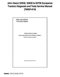 John Deere 5055E  5065E & 5075E Europeran Tractors Diagnosis and Tests Service Manual - TM901419 preview