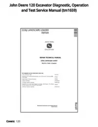 John Deere 120 Excavator Diagnostic  Operation and Test Service Manual - tm1659 preview