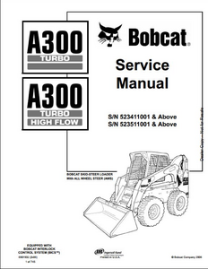 Bobcat A300 Turbo Skid Steer Loader manual