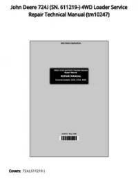 John Deere 724J (SN. 611219-) 4WD Loader Service Repair Technical Manual - tm10247 preview