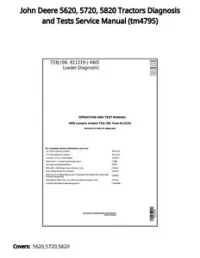 John Deere 5620  5720  5820 Tractors Diagnosis and Tests Service Manual - tm4795 preview