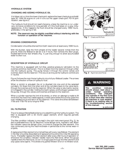 Bobcat 600 SUPPLEMENT EARLY Skid Steer Loader service manual