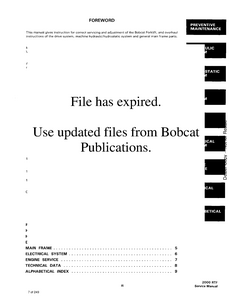 Bobcat 2000 RTF manual pdf