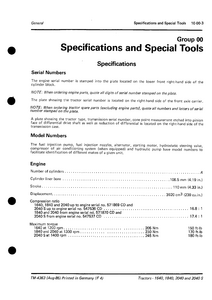 John Deere 2040S service manual